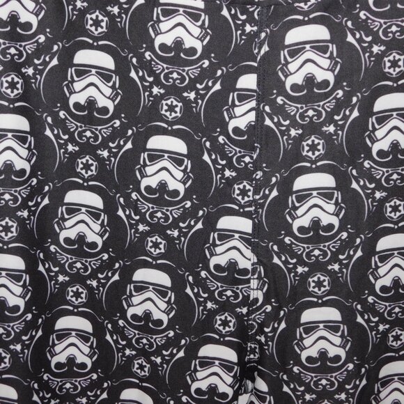 Miss T's Fashion Leggings Womens TC2 size 20 to 26 Black White Storm Troopers - Picture 3 of 5